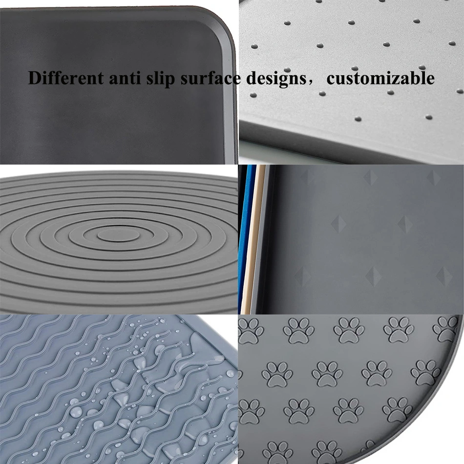 Silicone Pet Food Mat Dog Feeding Mat and Water Bowl Placemat